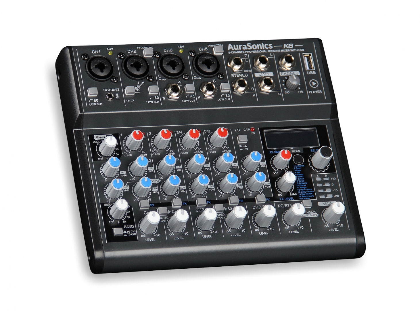 AuraSonics K8 компактный микшерный пульт в Междуреченске