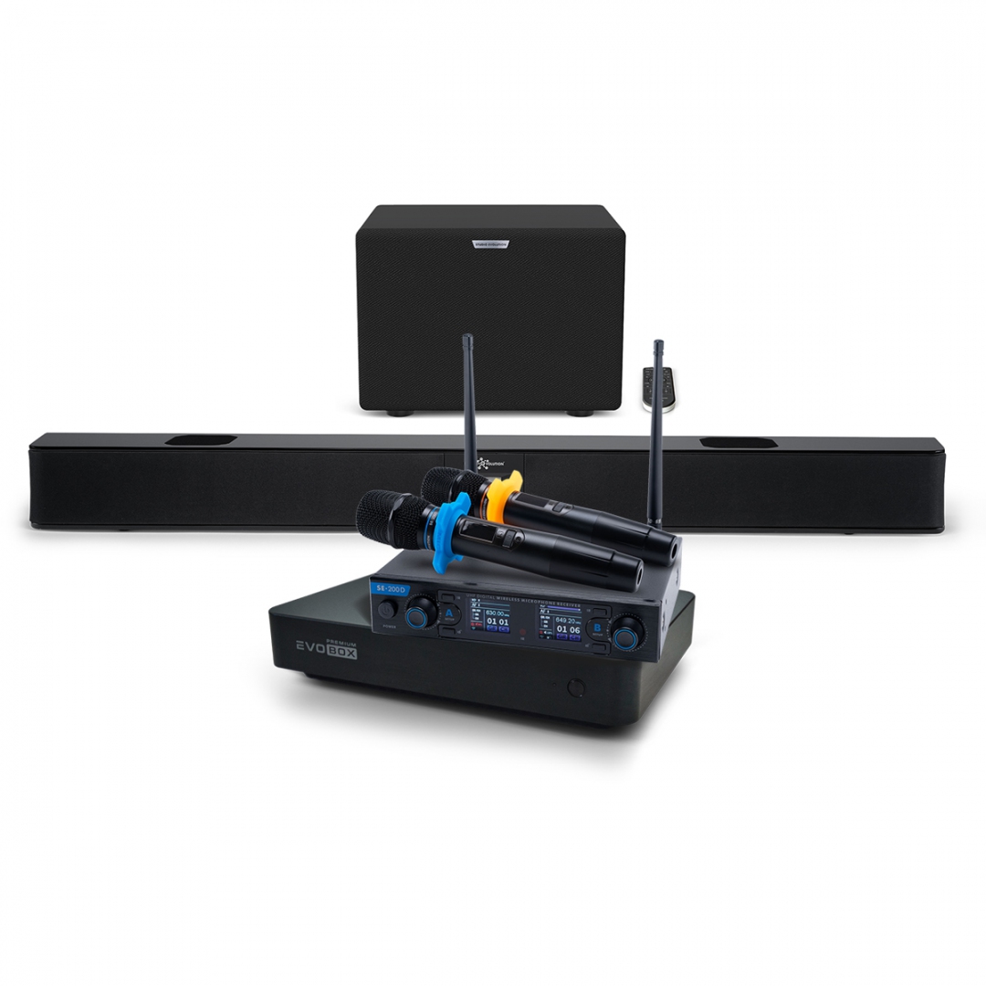 Hi-End караоке-система EVOBOX Premium + EvoSoundBar (саундбар с караоке) в Междуреченске