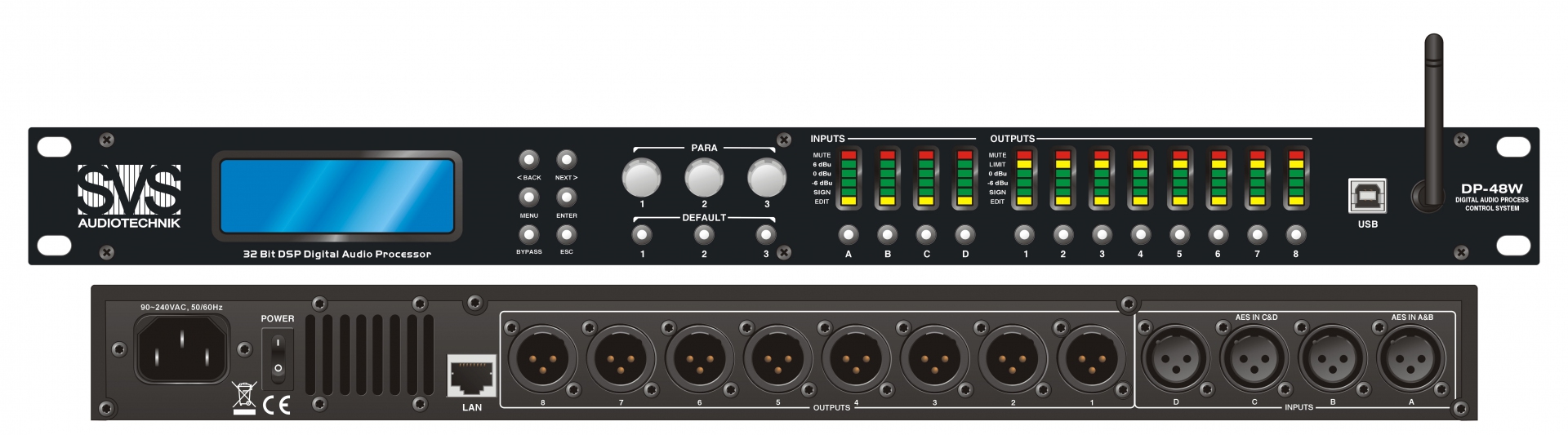 SVS Audiotechnik DP-48W Цифровой процессор: 4 входа 8 выходов в Междуреченске