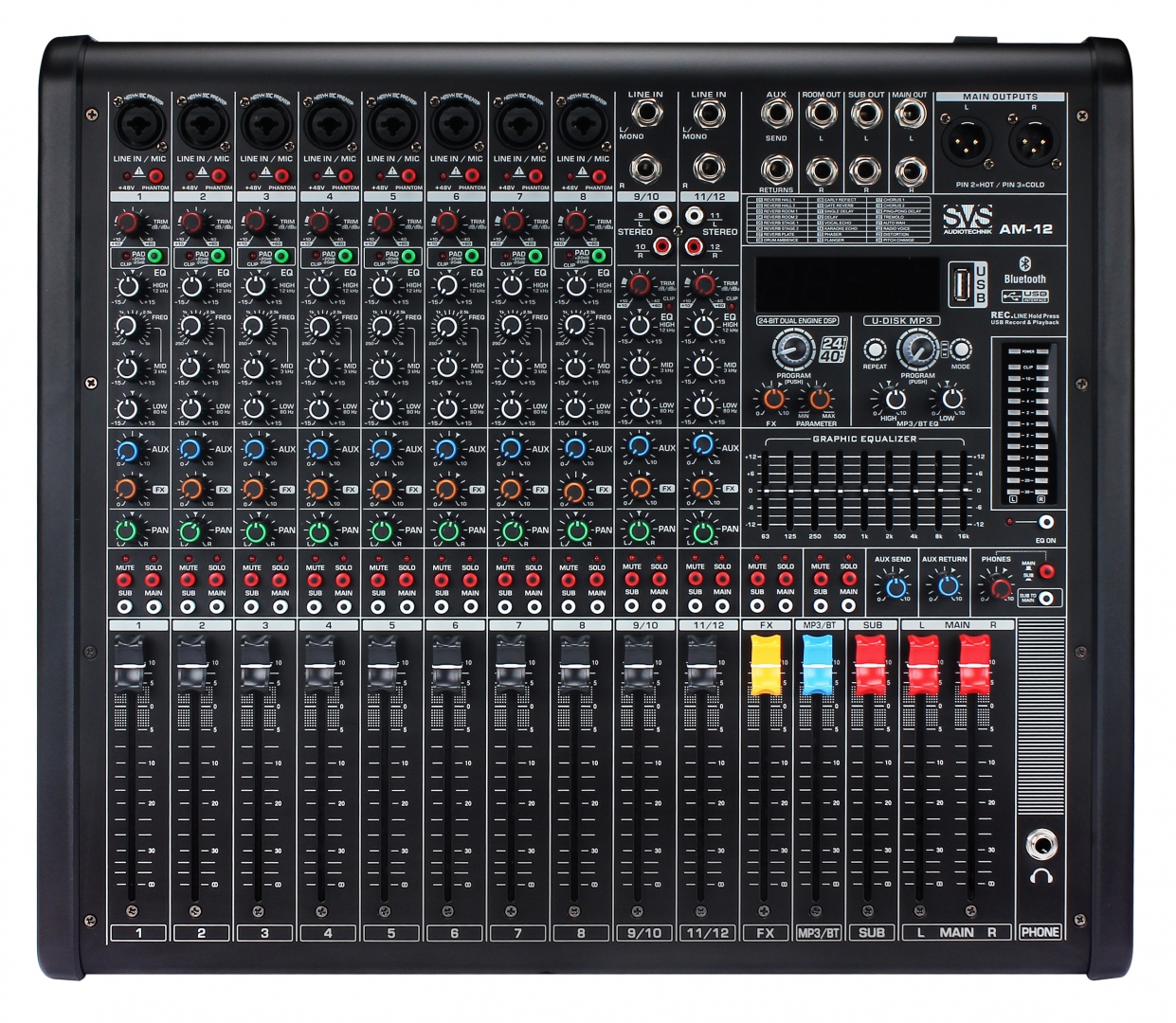 SVS Audiotechnik mixers AM-12 Микшерный пульт аналоговый, 12-канальный в Междуреченске