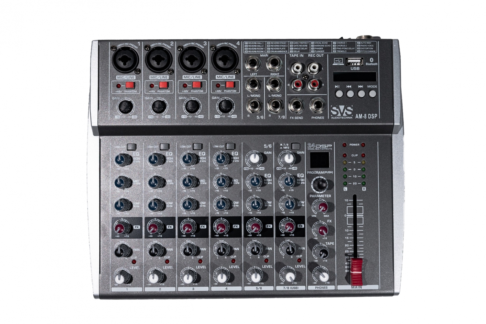 SVS Audiotechnik mixers AM-8 DSP Микшерный пульт аналоговый, 8-канальный в Междуреченске
